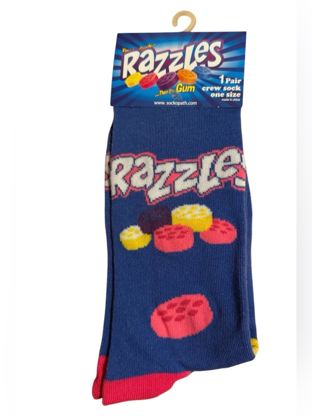 Razzles Candy Novelty Crew Socks